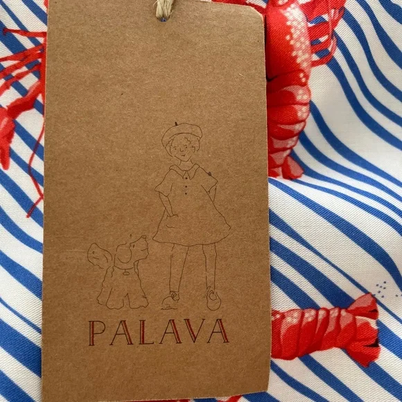 NWT ~ Palava "Beatrice" Lobster Print Dress ~ Size 10 - Picture 3 of 7